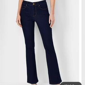 Ann Taylor Mid Rise Boot Cut Jeans in Rinse Wash